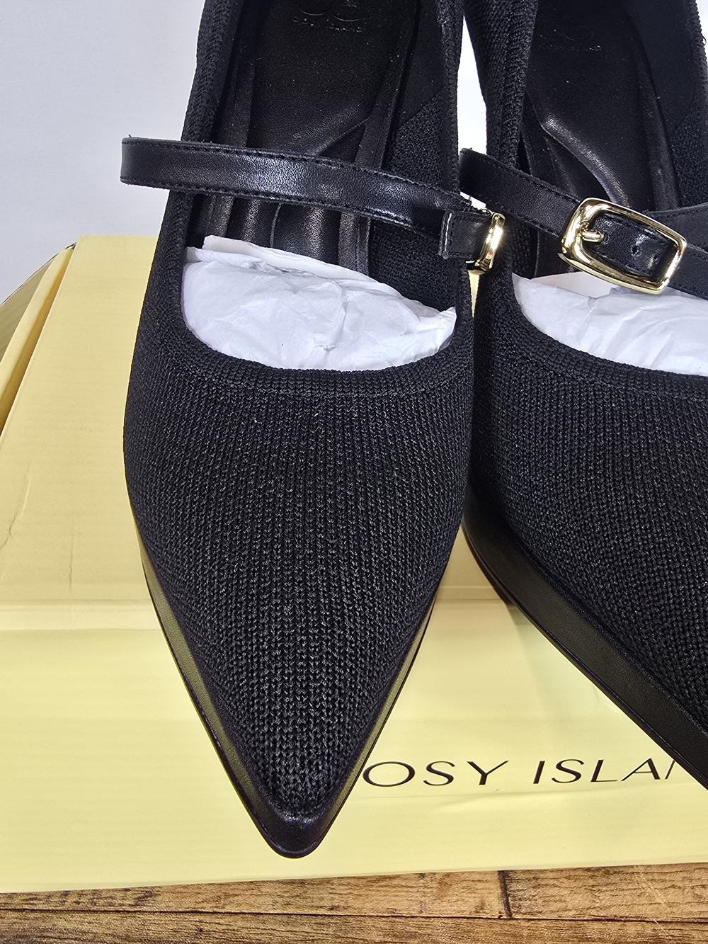 Cosy Island Classic Black Mary Jane High Heel Stiletto Pumps Size 7 - Picture 12 of 16